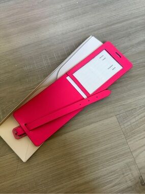 Away Hot Paradise Pink Luggage Strap Tag with ID Window